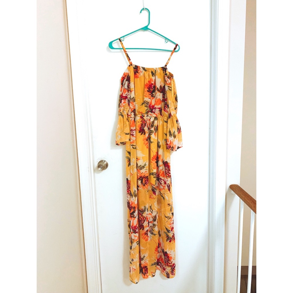 Vibrant Summer/Fall Maxi Dress